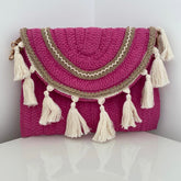 Pink tassel bag